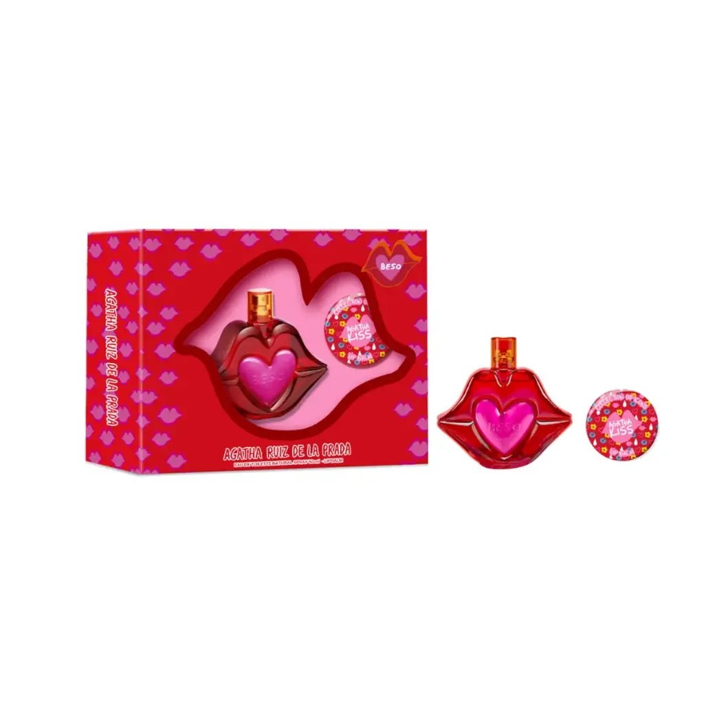 ESTUCHE BESO 50 ML. + 15 LIPBALM