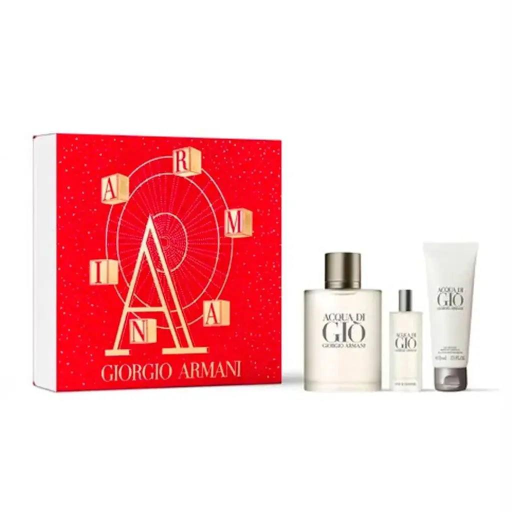 ESTUCHE GIORGIO ARMANI ACQUA DI GIO 100 ML +15 ML + 75 GEL