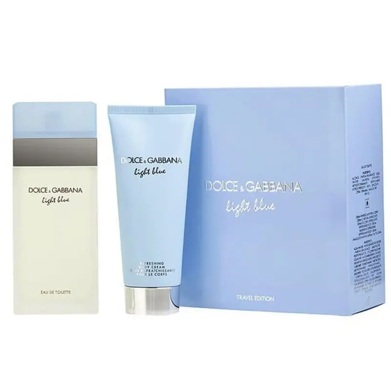 DOLCE GABBANA ESTUCHE LIGHT BLUE 100 ML + 75 BODY CREAM