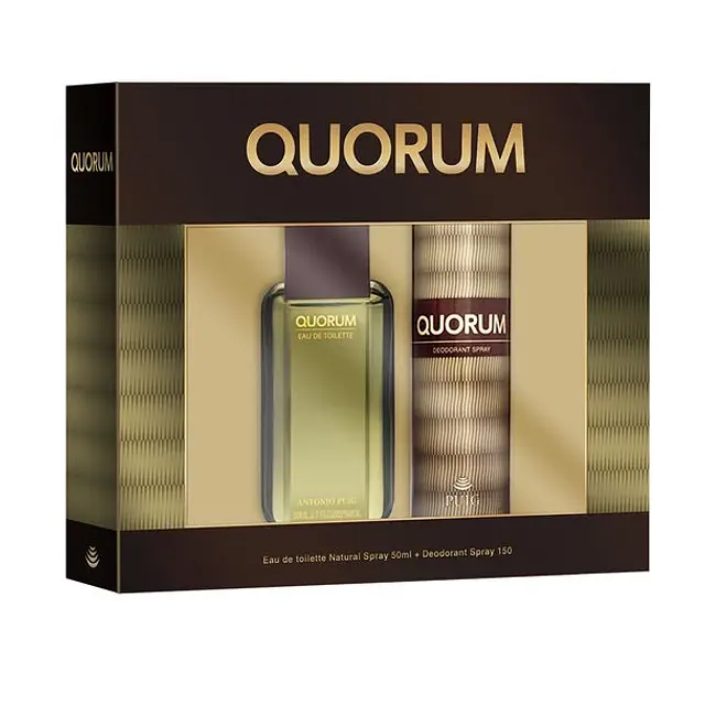 ESTUCHE QUORUM 50 ML. + 150 DESODORANTE