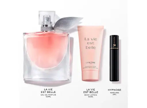 ESTUCHE LA VIE EST BELLE 50 ML. + 50 ML. BODY LOTION + 2 ML. MASCARA