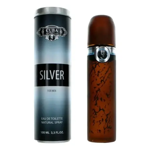 CUBA SILVER FOR MEN 100 ML.